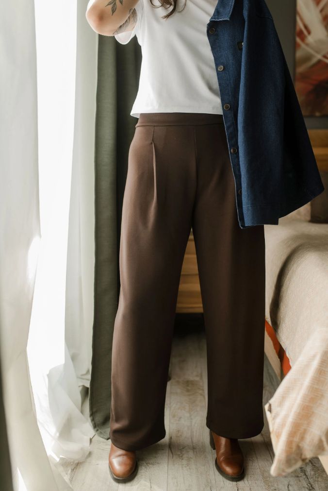 LOUVE # PANTALON À PLIS SCUBA