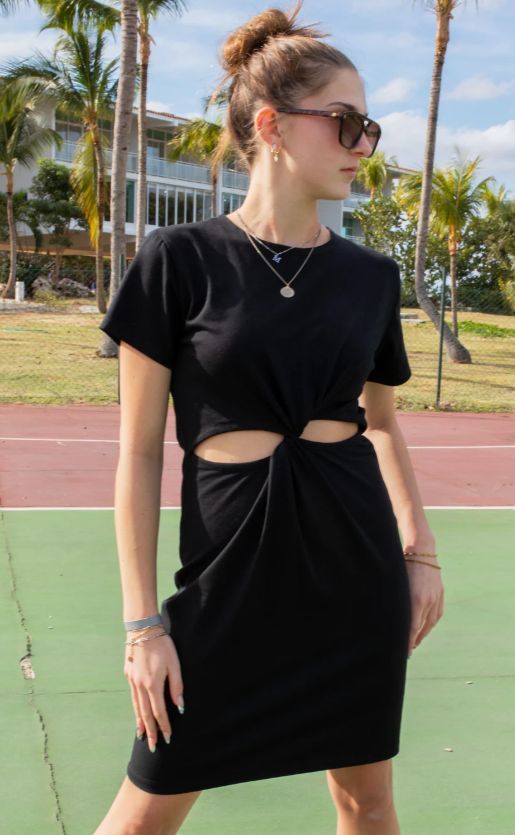LOUVE # ROBE T-SHIRT TWIST